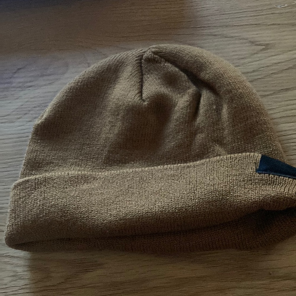 orangey beanie